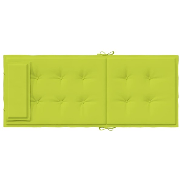 Cojines de silla respaldo alto 4 uds tela Oxford verde brillo