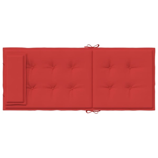 Cojines de silla con respaldo alto 2 uds tela Oxford rojo