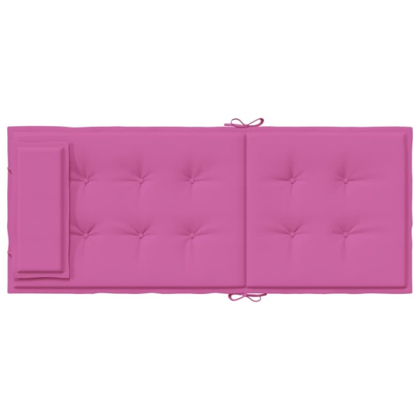 Cojines para silla con respaldo alto 6 uds tela Oxford rosa