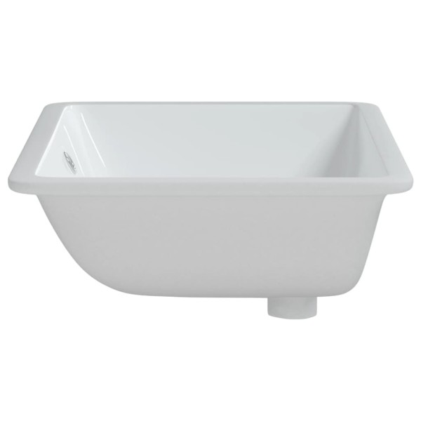 Lavabo de baño rectangular cerámica blanco 60x40x21 cm