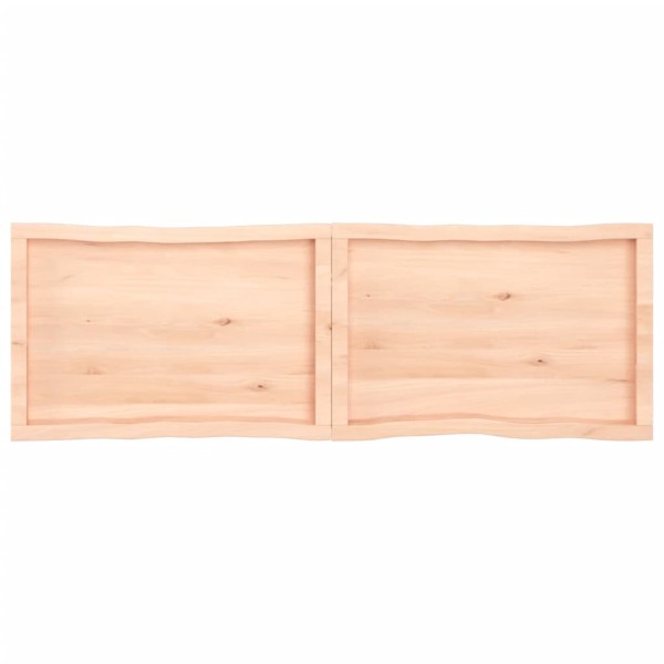 Tablero de mesa madera maciza borde natural 160x50x(2-4) cm