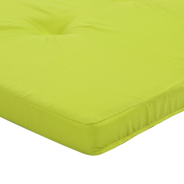 Cojines para tumbona 2 uds tela Oxford verde brillo