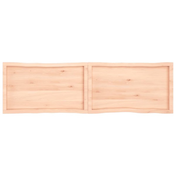 Tablero de mesa madera maciza borde natural 180x50x(2-4) cm