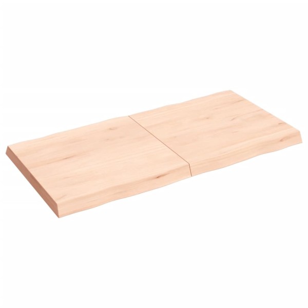 Tablero de mesa madera maciza borde natural 120x60x(2-6) cm