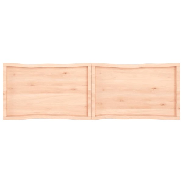 Tablero de mesa madera maciza borde natural 200x60x(2-6) cm