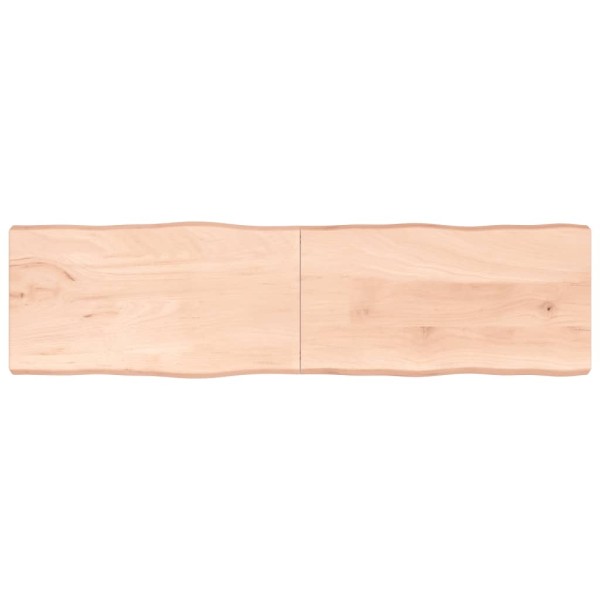 Tablero de mesa madera maciza borde natural 220x60x(2-6) cm