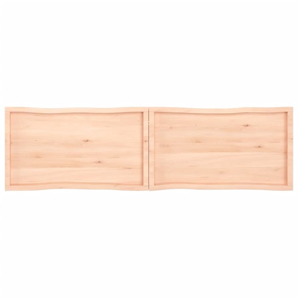 Tablero de mesa madera maciza borde natural 220x60x(2-6) cm