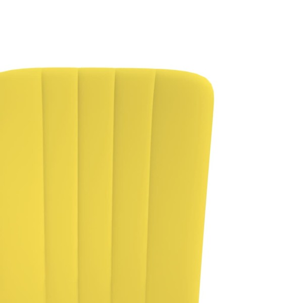 Sillas de comedor 4 uds terciopelo amarillo mostaza