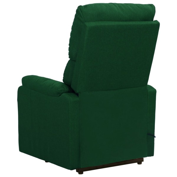 Sillón elevable tela verde oscuro