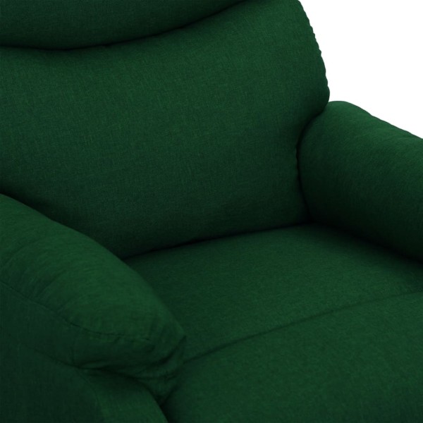 Sillón elevable tela verde oscuro