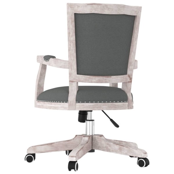 Silla de oficina giratoria tela gris oscuro