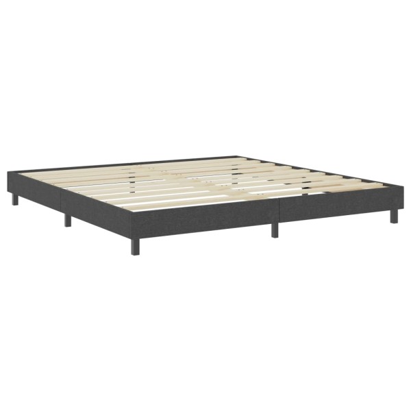 Estructura de cama Box Spring tela gris 200x200 cm