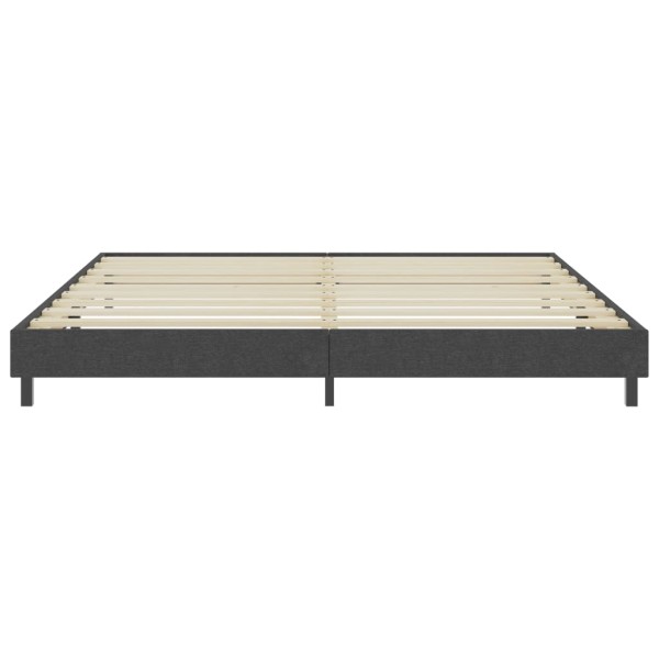 Estructura de cama Box Spring tela gris 200x200 cm