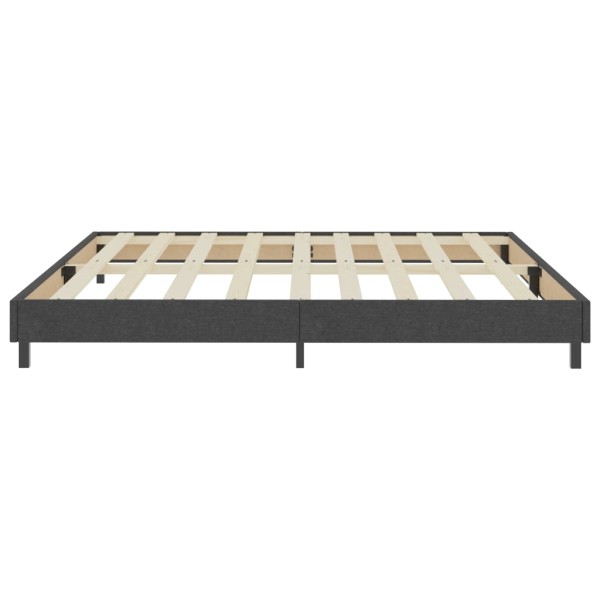 Estructura de cama Box Spring tela gris 200x200 cm