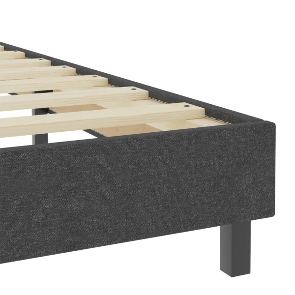 Estructura de cama Box Spring tela gris 200x200 cm