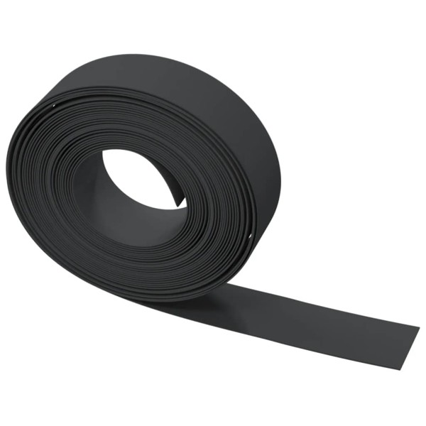 Borduras de jardín 5 uds polietileno negro 10 m 15 cm