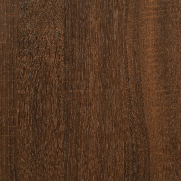 Aparador alto madera contrachapada roble marrón 34,5x32,5x180cm