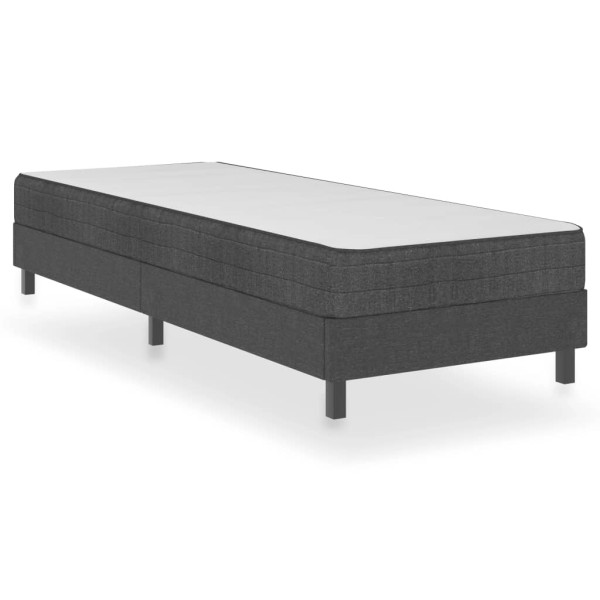 Estructura de cama Box Spring tela gris 80x200 cm