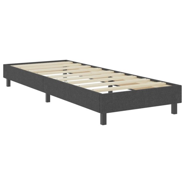 Estructura de cama Box Spring tela gris 80x200 cm