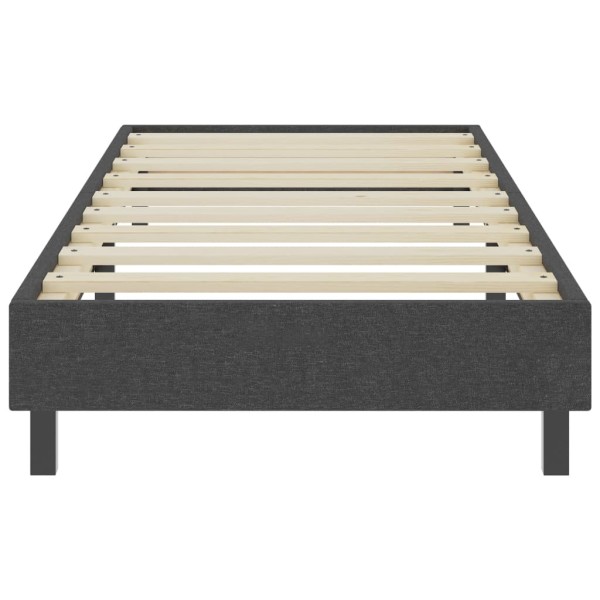 Estructura de cama Box Spring tela gris 80x200 cm