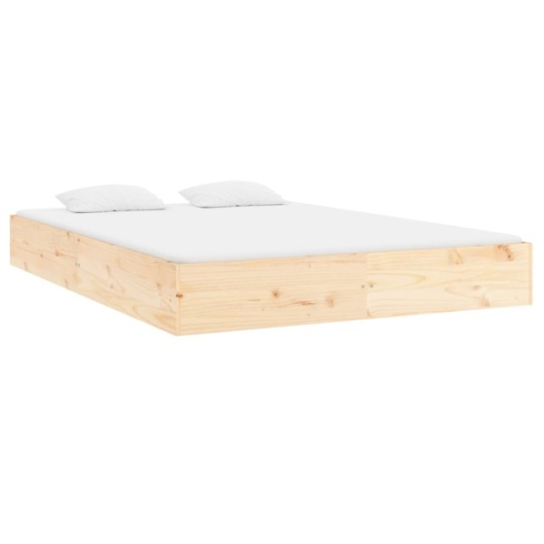 Estructura de cama de madera maciza 160x200 cm