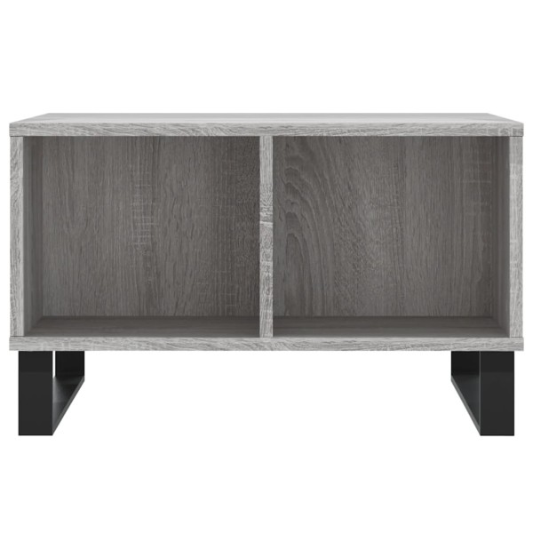 Mesa de centro madera contrachapada gris Sonoma 60x50x36,5 cm