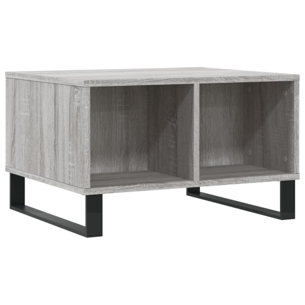 Mesa de centro madera contrachapada gris Sonoma 60x50x36,5 cm