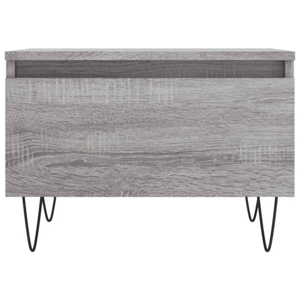 Mesa de centro madera de ingeniería gris Sonoma 50x46x35 cm