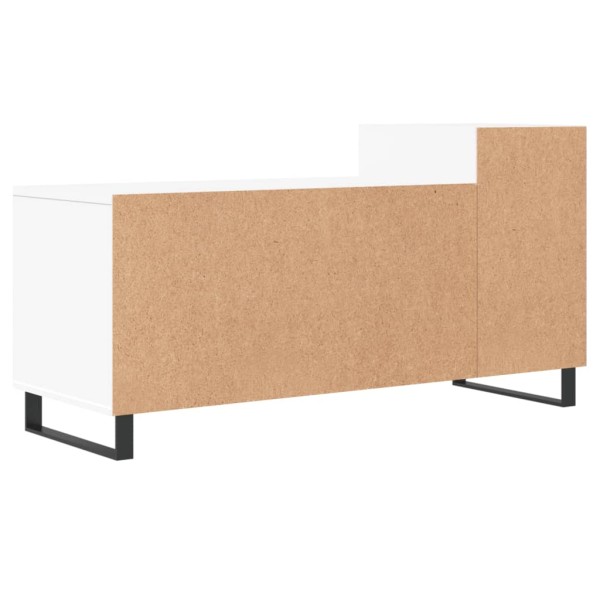 Mueble para TV madera contrachapada blanco 100x35x55 cm