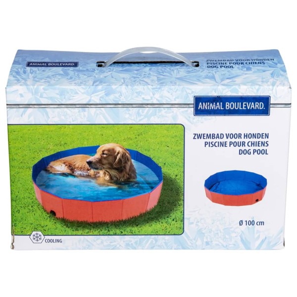 Animal Boulevard Piscina mascotas Cooling rojo/azul L 100x100x30 cm