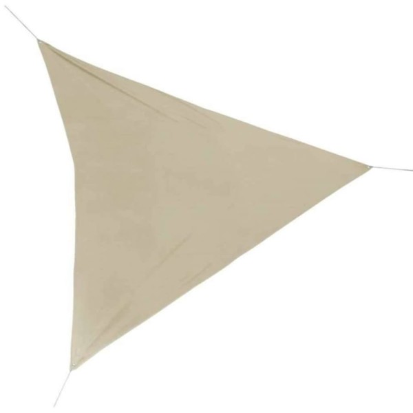 ProGarden Toldo triangular color crema 3x3x3 m