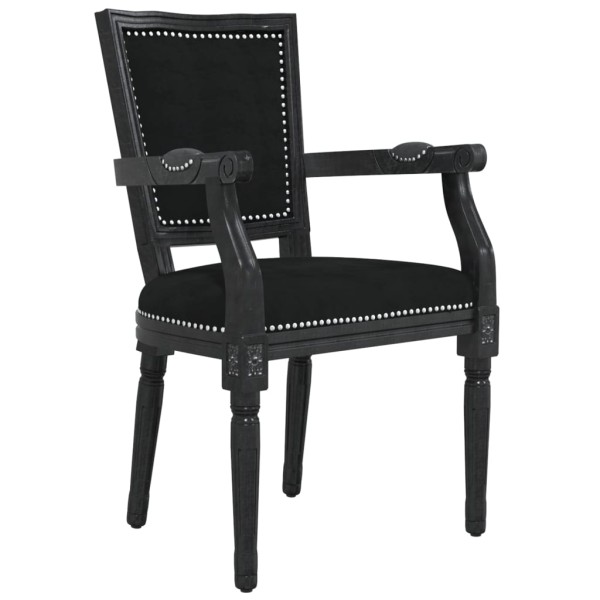 Silla de comedor terciopelo negro