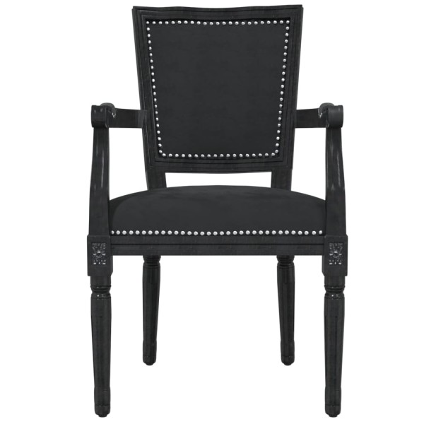 Silla de comedor terciopelo negro