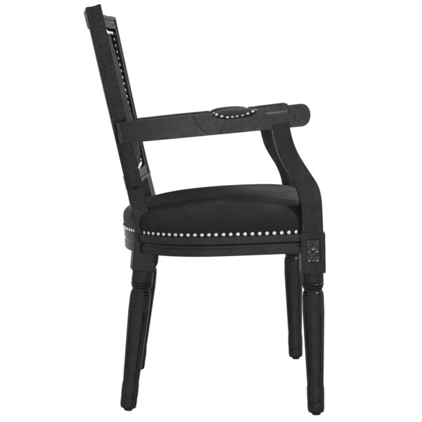 Silla de comedor terciopelo negro