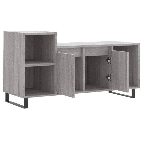 Mueble de TV madera contrachapada gris Sonoma 100x35x55 cm