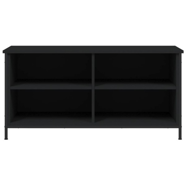 Mueble para TV madera contrachapada negro 100x40x50 cm