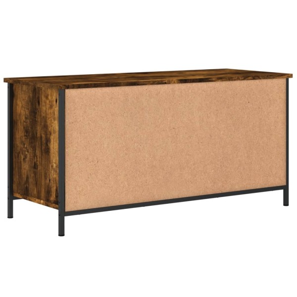 Mueble para TV madera contrachapada roble ahumado 100x40x50 cm