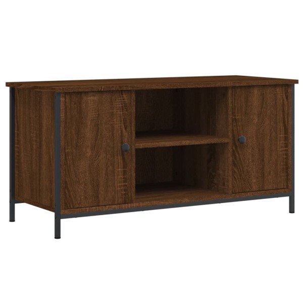 Mueble para TV madera contrachapada marrón roble 100x40x50 cm