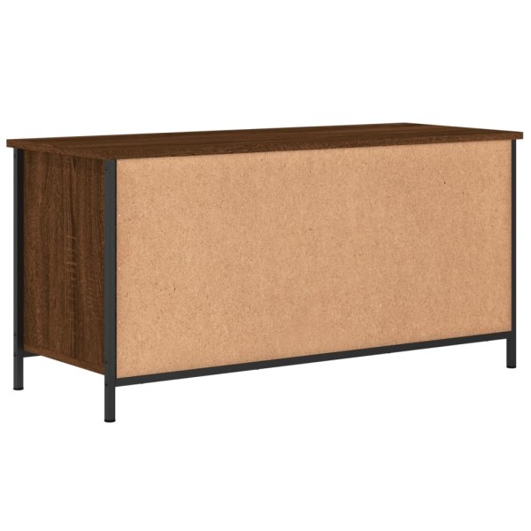 Mueble para TV madera contrachapada marrón roble 100x40x50 cm