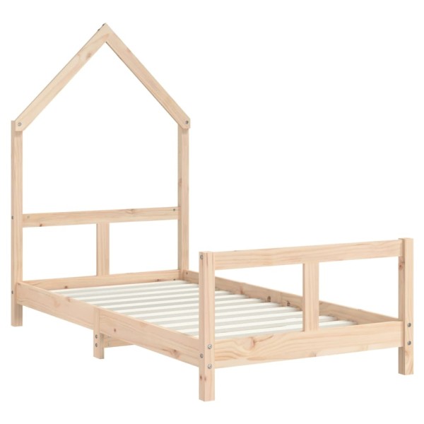 Estructura de cama para niños madera maciza de pino 80x160 cm