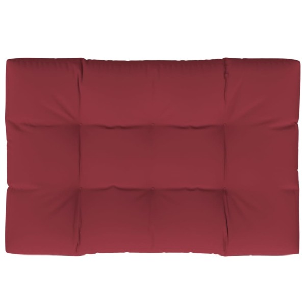 Cojín para muebles de palets tela rojo tinto 120x80x12 cm