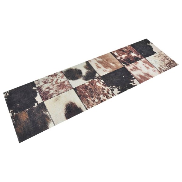 Alfombra de cocina lavable terciopelo piel animal 60x180 cm