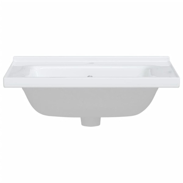 Lavabo de baño rectangular cerámica blanco 61x48x19,5 cm