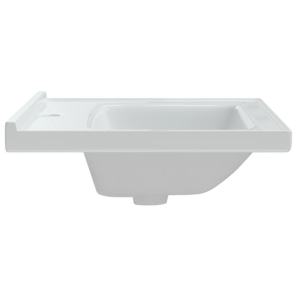 Lavabo de baño rectangular cerámica blanco 61x48x19,5 cm