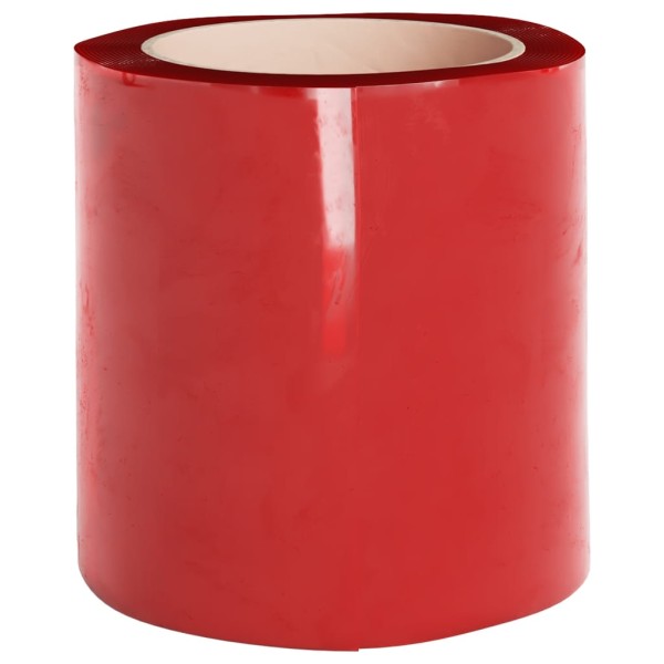 Tira de cortina para puertas PVC rojo 200x1,6 mm 10 m