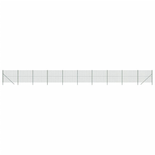 Cerca de alambre de acero galvanizado verde 1,4x25 m