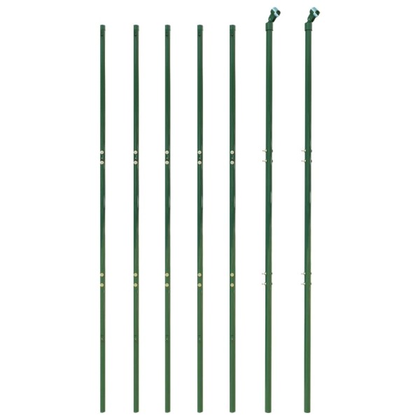 Cerca de alambre de acero galvanizado verde 1,6x10 m