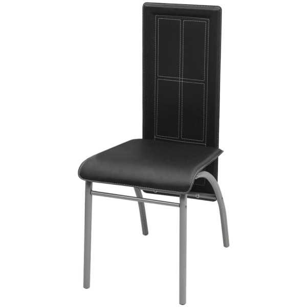 Conjunto de comedor de cinco piezas negro