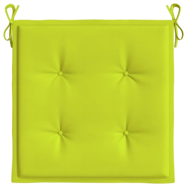 Cojines de silla de jardín 6 uds tela Oxford verde 50x50x3 cm