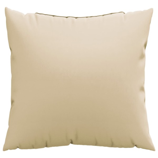 Cojines decorativos 4 uds tela beige 50x50 cm